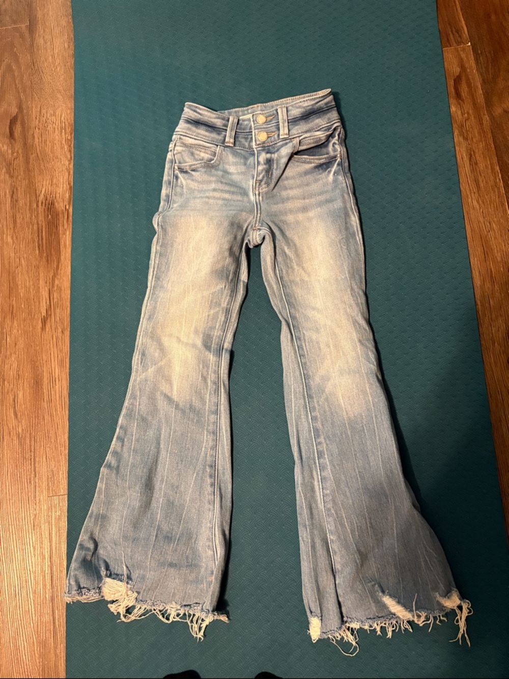KanCan Light Blue Flare high rise Jeans